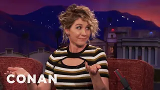Jenna Elfman Watched Her Husband Make Out With Other Women | CONAN on TBS