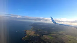 KLM Boeing 737-8K2 - PH-BXN Landing at Newcastle Airport, U.K.