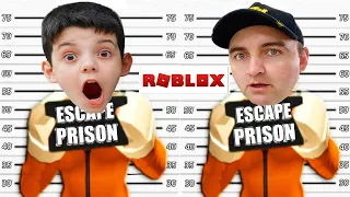 Roblox - ESCAPANDO da PRISÃO COM MEU PAI (Escape Prison Obby) Piero Start Games