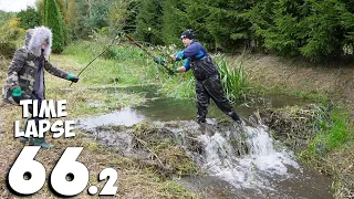 Manual Beaver Dam Removal No.66.2 - Time-Lapse Version - With My Kasia