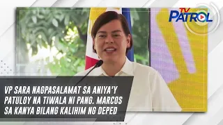 VP Sara nagpasalamat sa aniya'y patuloy na tiwala ni Pang. Marcos sa kanya bilang kalihim ng DepEd