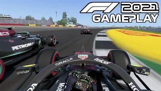 F1 2021 Gameplay | Max Verstappen in Red Bull at Silverstone | 5 Lap Race | Formula 1 2021