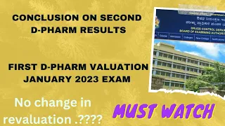 Conclusion On Second D-Pharm Results||Update of First D-Pharm Valuation January 2023 Exam