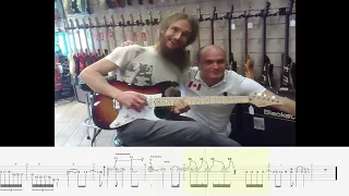 Somebody let Guthrie Govan into a guitar store