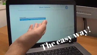 How to enter the Boot Options Menu on most HP EliteBook laptops - The easy way!