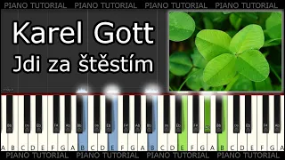 Karel Gott - Jdi za štěstím (piano tutorial / jak hrát)