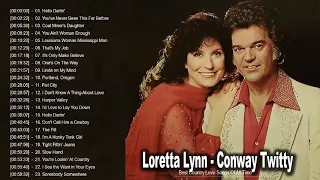 Loretta Lynn, Conway Twitty Gretaets Hits - Best Country Love Songs 70's 80's - Country Duets Songs