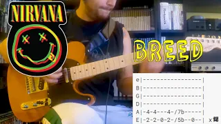 Nirvana - Breed |Guitar cover| |Tab|