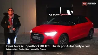 Essai Audi A1 Sportback 30 TFSI 116 ch par Auto-Lifestyle.com