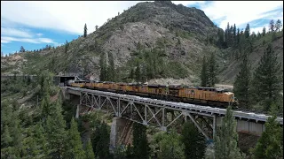 4K: TRAINS ON THE SCENIC DONNER PASS (AUGUST 2023)