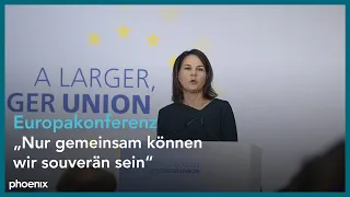 Annalena Baerbock bei der Europakonferenz im Auswärtigen Amt