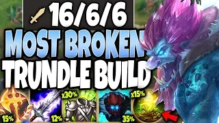 UNSTOPPABLE TRUNDLE 🔥 100% MAX HEAL BEYOND BROKEN TRUNDLE BUILD 🔥 LoL Top Trundle Season 10 Gameplay