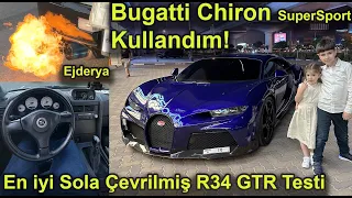 Bugatti Chiron SuperSport ve En iyi SOLA Çevrilmiş R34 ü Kullandım, Rüya mı Gerçek mi! | Japonic