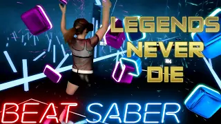 Beat Saber || Legends Never Die by Against The Current (Expert) SS Rank || Mixed Reality