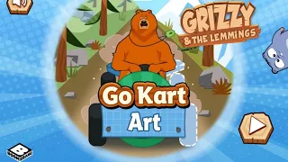 The Grizzly & The Lemmings Play Go kart  Game 🤣|  Bullbule and MotaBhalu |