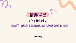 [情非得已- Lyrics/pinyin/engsub] Qing fei de yi Lyrics - Harlem Yu