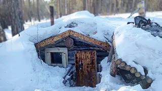 I finished building a secret room of the UNDERGROUND HOUSE, I cooked a pork knuckle