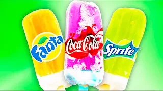 Летний Эксперимент. Делаем Мороженое из FANTA и COCA-COLA. Ice cream ФАНТА и КОКА-КОЛА.