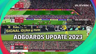 PES2021 Adboards Update Season 2023 NEW Animated Adboards PES21 Football Life 2023 Evoweb Patch 2023