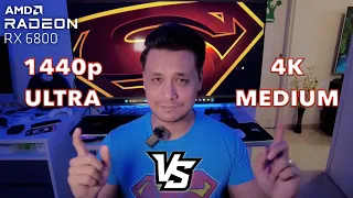 Gaming at 1440p Ultra vs 4K Medium on RX6800M | What makes more sense? | Punchi Man Gaming