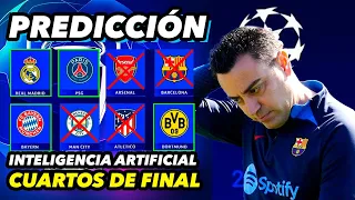 Inteligencia Artificial PREDICE los CUARTOS de FINAL de la CHAMPIONS 2024 😱