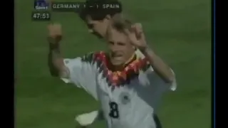 Jurgen Klinsmann (Alemanhã) - 21/06/1994 - Alemanhã 1x1 Espanhã - 1 gol