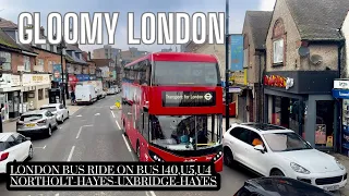 Suburban Serenity: A London Bus Journey on a Gloomy Day