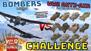 WW2 BOMBERS (F.222.2) VS WW2 AA (3.0 BR BELOW) + Bonus Night Battle All WW2 Bombers vs Cold War AA