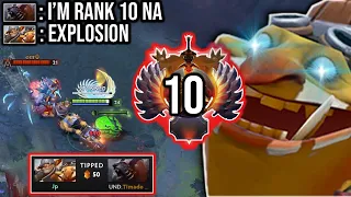 OMG INSANE!! Techies vs Rank Top 10 Immortal -- WTF 100% Outplayed He Bully Pro Player