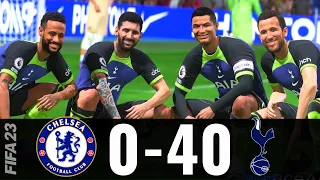 FIFA 23 - HAALAND, MESSI, RONALDO, MBAPPE, NEYMAR, ALL STARS |  | Chelsea 0-40 Tottenham Hotspur