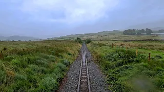 Driver's Eye View - Welsh Highland Railway (Rheilffordd Eryri) - Porthmadog to Caernarfon
