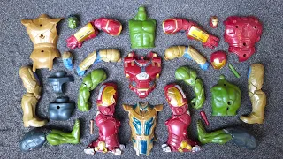 Merakit Mainan Superhero Avengers Toys, Hulk Buster VS Hulk Smash VS Thanos
