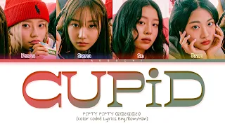 FIFTY FIFTY Cupid Lyrics (피프티피프티 Cupid 가사) (Color Coded Lyrics)