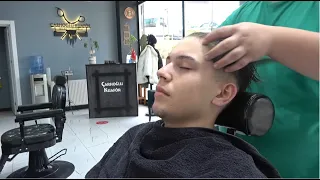 Royal Service Of Turkish Barber Asmr Head Massage Face Massage Facial Care and Hand Massage