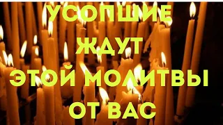 #Молитва по усопшим.  Они ждут наших молитв, надеются на нашу помощь.