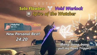 Destiny 2: Spire of the Watcher in 24:20, Solo Flawless Void Warlock, Season of the Wish
