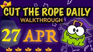 Cut The Rope Daily April 27 | #walkthrough  | #10stars | #solution