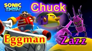 Sonic Dash - Angry Bird Chuck VS Zazz VS Eggman [Widescreen / Landscape 1080p]