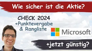 Microsoft Aktienanalyse 2024: Wie sicher ist die Aktie? (+günstig bewertet?)