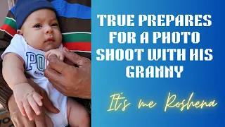 TRUE LEGEND PREPARES FOR A PHOTO SHOOT WITH HIS GRANNY