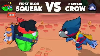 FIRST BLOB SQUEAK vs CAPTAIN CROW | 1 vs 1 | Brawl Stars