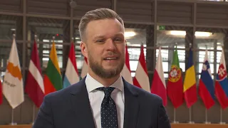 Gabrielius Landsbergis from Lithuania EU debates on Western Balkans with Foreign Ministers