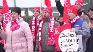 Warnstreik für mehr Lohn | 12.01.18