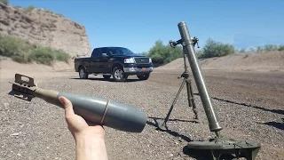 Bracketing Mortars On My Truck - slow motion