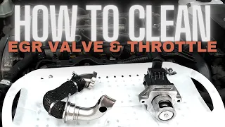 How to clean EGR valve and throttle body More Power!