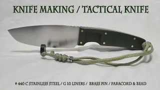 KNIFE MAKING / TACTICAL KNIFE 수제칼 만들기 #108