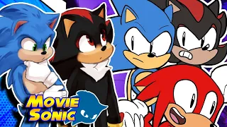 Movie Sonic and Movie Shadow React to The Sonic & Knuckles Show: Monster Hunters!!