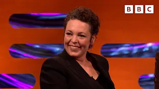 Olivia Colman HAD to take this from the set of The Crown | The Graham Norton Show - BBC