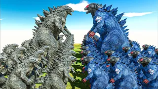 Epic Godzilla Battle | Growing Godzilla VS SUPERMAN Godzilla - Animal Revolt Battle Simulator