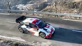 WRC Rally Monte-Carlo 2022. Sebastian Loeb vs Sebastian Ogier. SS03/2K